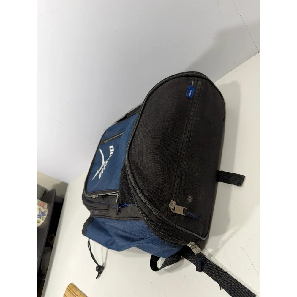 Mizuno Organizer Series Baseball Softball Backpack Navy Blue Black Gear Bag